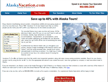 Tablet Screenshot of alaskavacation.com
